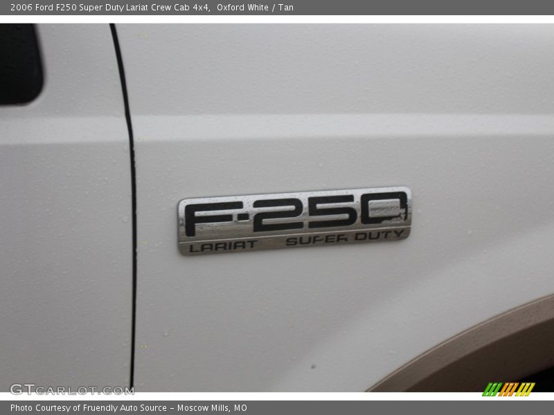 Oxford White / Tan 2006 Ford F250 Super Duty Lariat Crew Cab 4x4