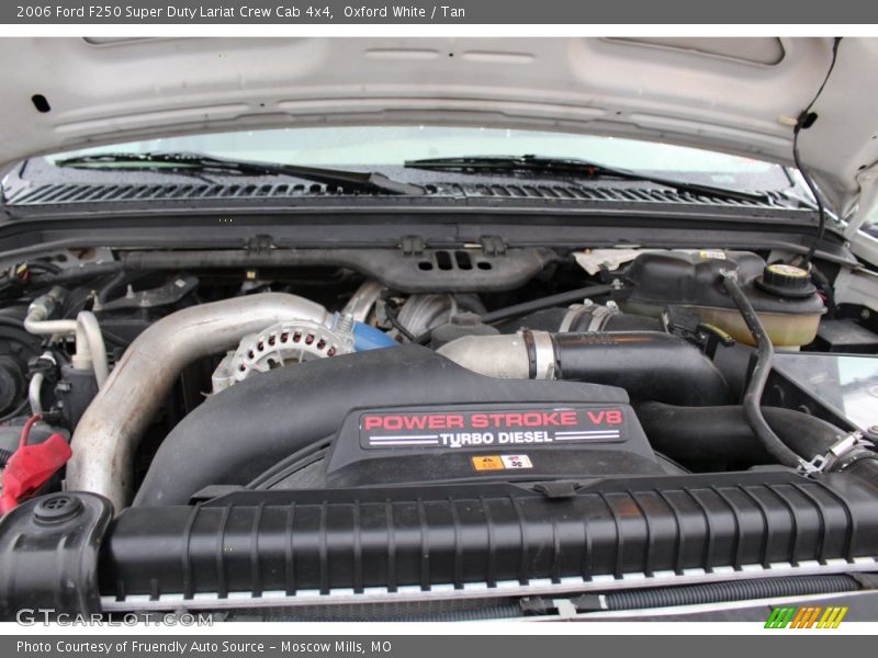 Oxford White / Tan 2006 Ford F250 Super Duty Lariat Crew Cab 4x4