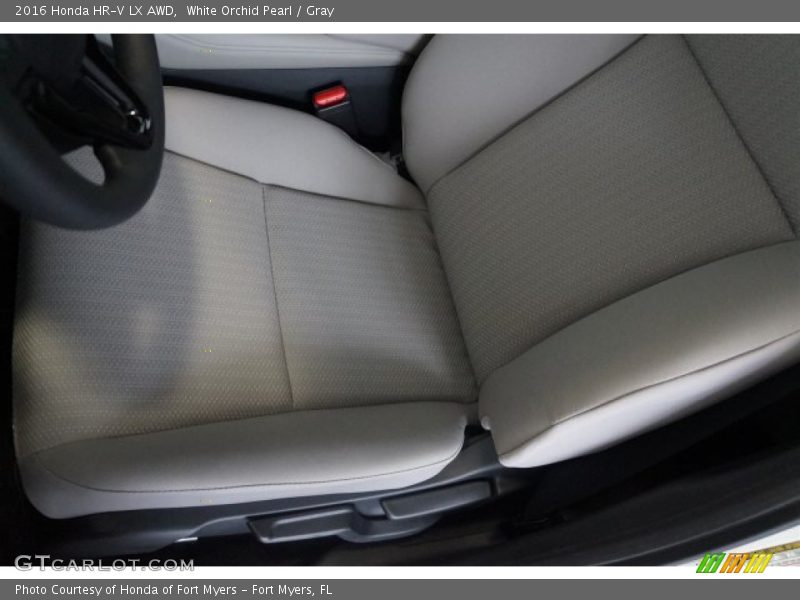 White Orchid Pearl / Gray 2016 Honda HR-V LX AWD