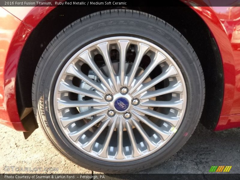 Ruby Red Metallic / Medium Soft Ceramic 2016 Ford Fusion Titanium