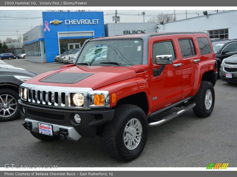 Victory Red / Ebony/Pewter 2009 Hummer H3