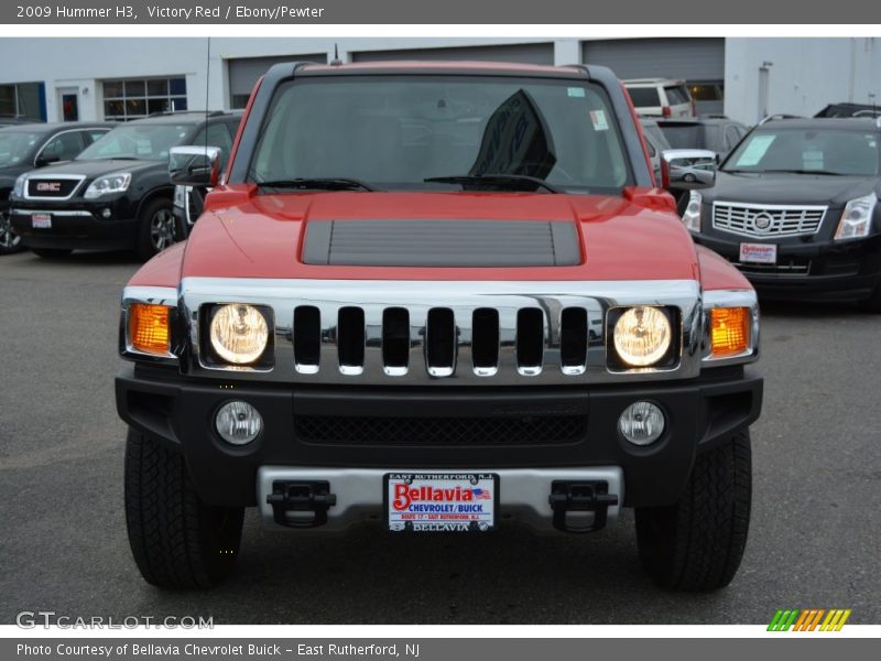 Victory Red / Ebony/Pewter 2009 Hummer H3