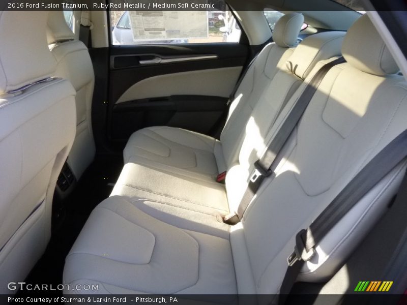 Ruby Red Metallic / Medium Soft Ceramic 2016 Ford Fusion Titanium