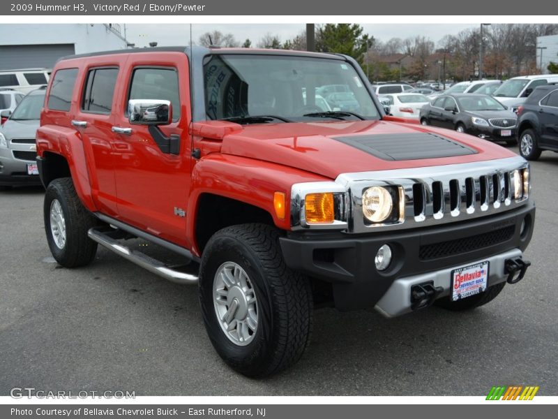 Victory Red / Ebony/Pewter 2009 Hummer H3