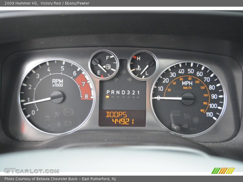 Victory Red / Ebony/Pewter 2009 Hummer H3