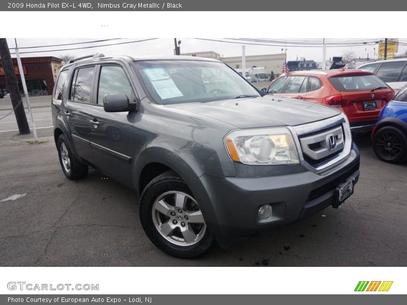 Nimbus Gray Metallic / Black 2009 Honda Pilot EX-L 4WD