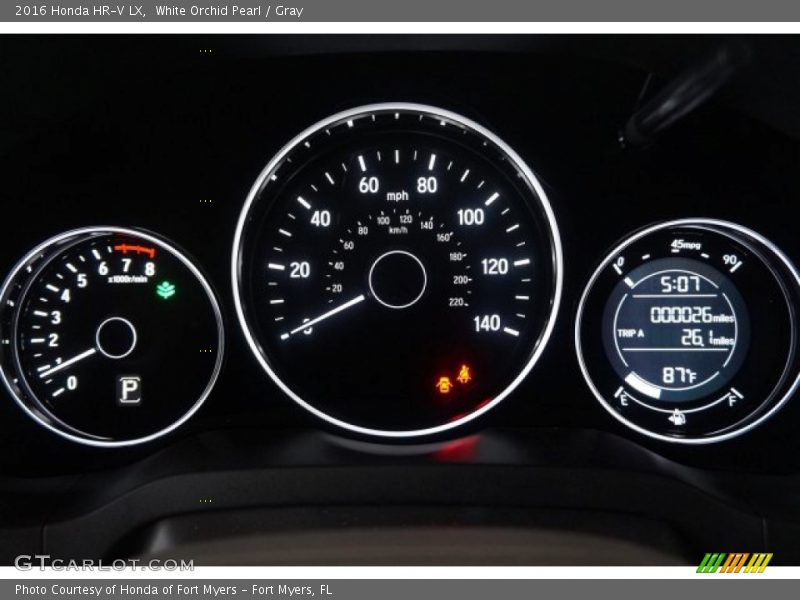 White Orchid Pearl / Gray 2016 Honda HR-V LX