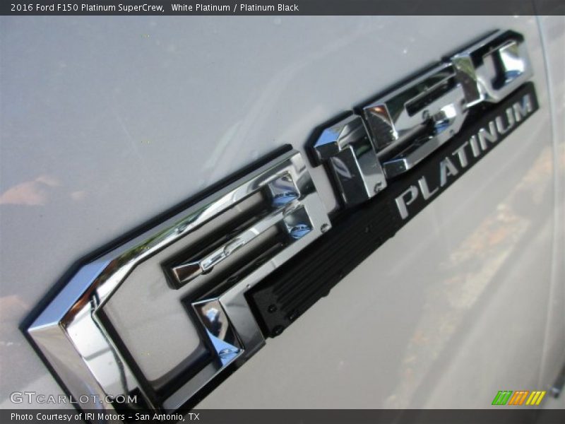 White Platinum / Platinum Black 2016 Ford F150 Platinum SuperCrew