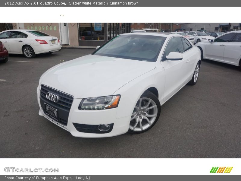 Glacier White Metallic / Cinnamon Brown 2012 Audi A5 2.0T quattro Coupe