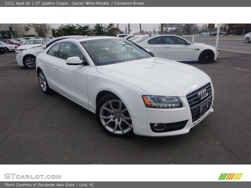 Glacier White Metallic / Cinnamon Brown 2012 Audi A5 2.0T quattro Coupe
