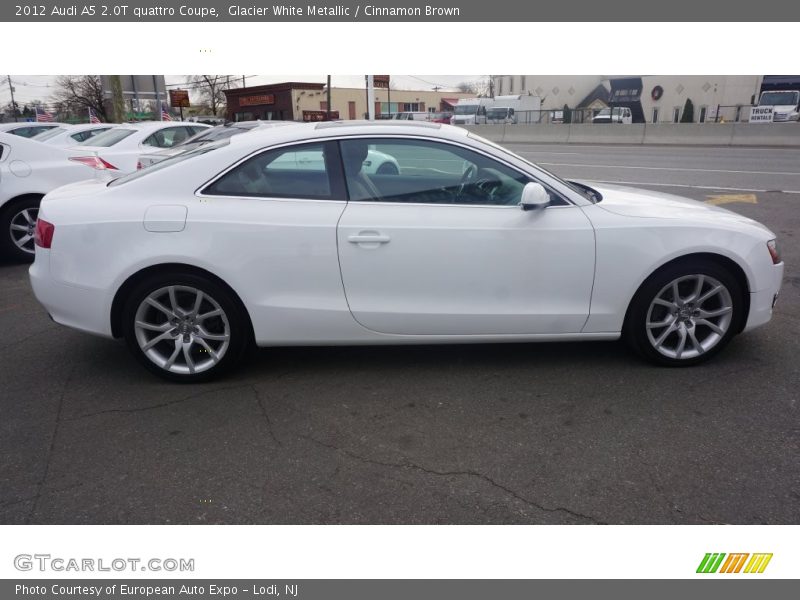 Glacier White Metallic / Cinnamon Brown 2012 Audi A5 2.0T quattro Coupe