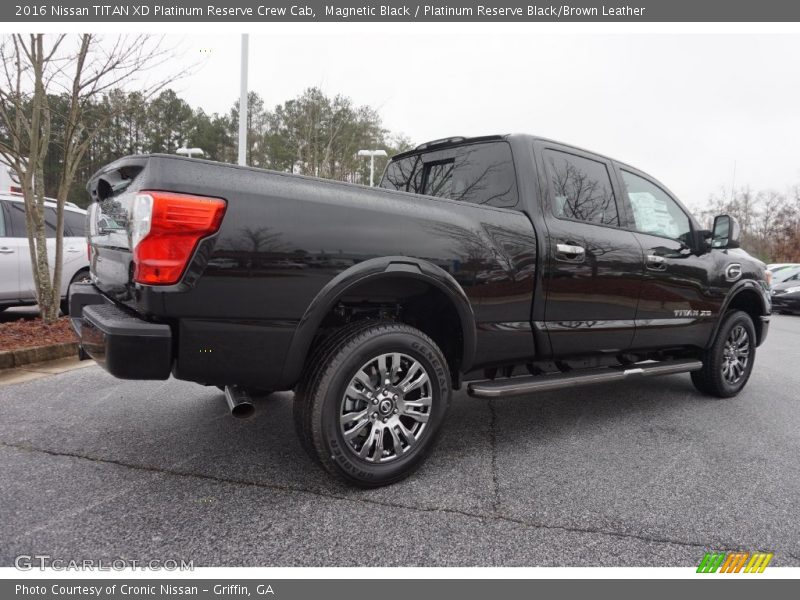 Magnetic Black / Platinum Reserve Black/Brown Leather 2016 Nissan TITAN XD Platinum Reserve Crew Cab