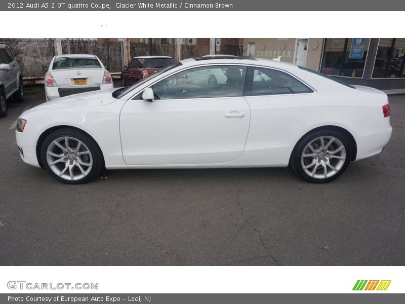 Glacier White Metallic / Cinnamon Brown 2012 Audi A5 2.0T quattro Coupe