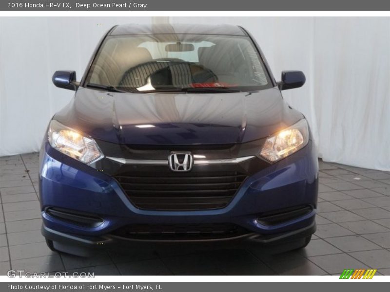 Deep Ocean Pearl / Gray 2016 Honda HR-V LX