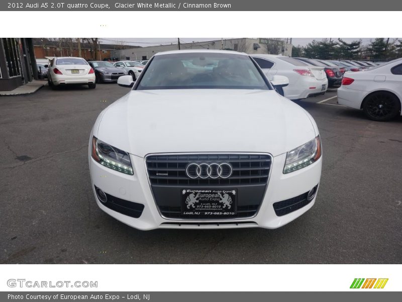 Glacier White Metallic / Cinnamon Brown 2012 Audi A5 2.0T quattro Coupe