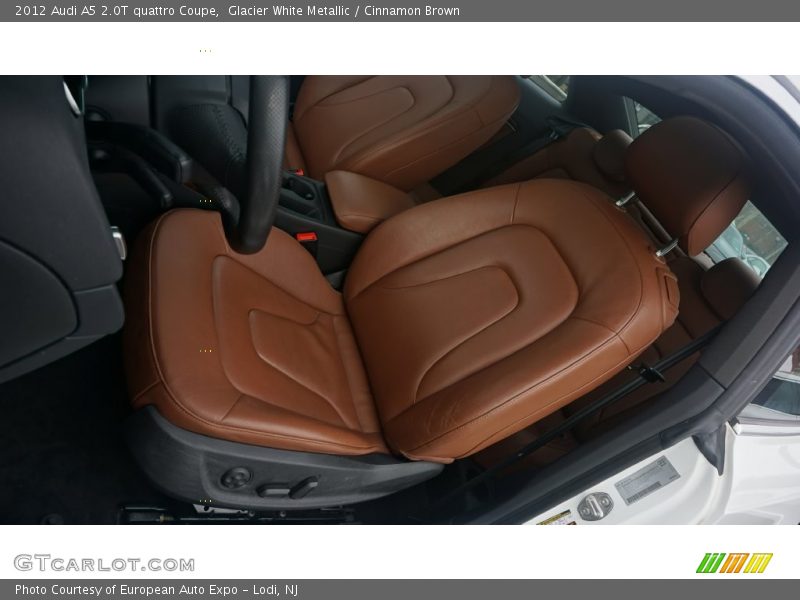 Glacier White Metallic / Cinnamon Brown 2012 Audi A5 2.0T quattro Coupe