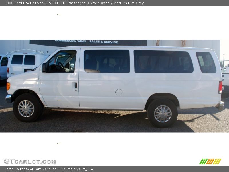 Oxford White / Medium Flint Grey 2006 Ford E Series Van E350 XLT 15 Passenger