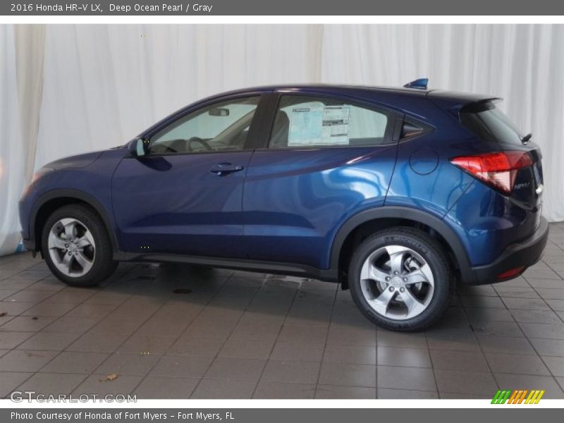 Deep Ocean Pearl / Gray 2016 Honda HR-V LX