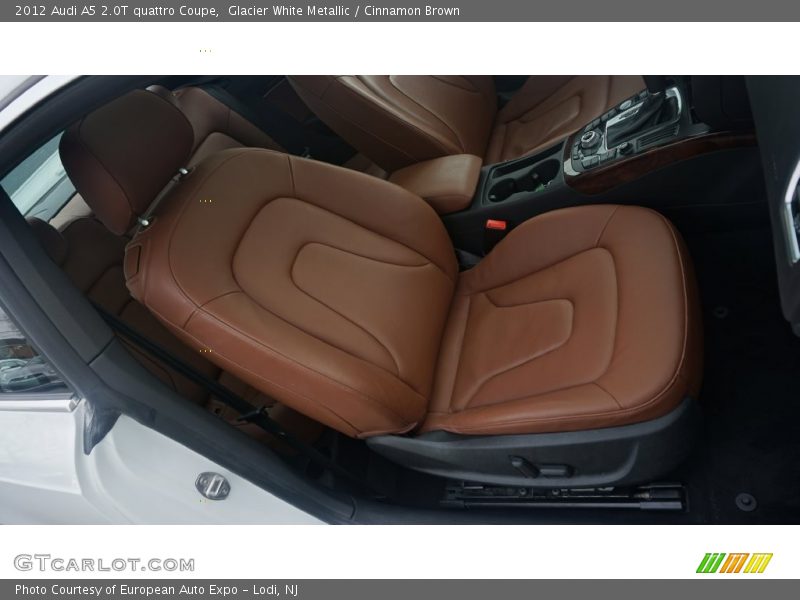 Glacier White Metallic / Cinnamon Brown 2012 Audi A5 2.0T quattro Coupe