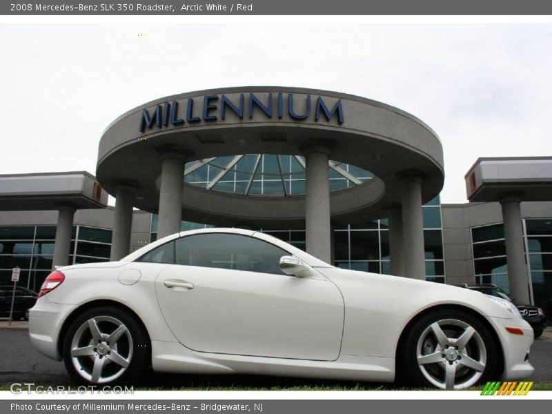 Arctic White / Red 2008 Mercedes-Benz SLK 350 Roadster