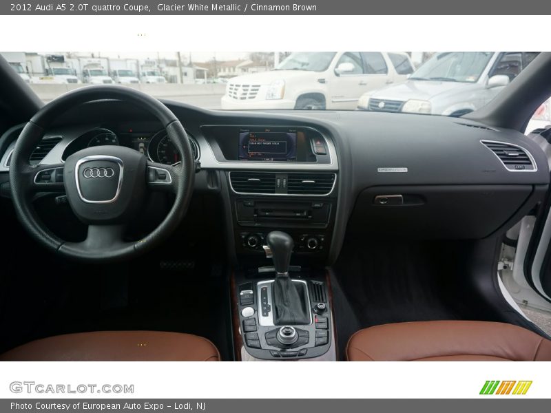 Glacier White Metallic / Cinnamon Brown 2012 Audi A5 2.0T quattro Coupe