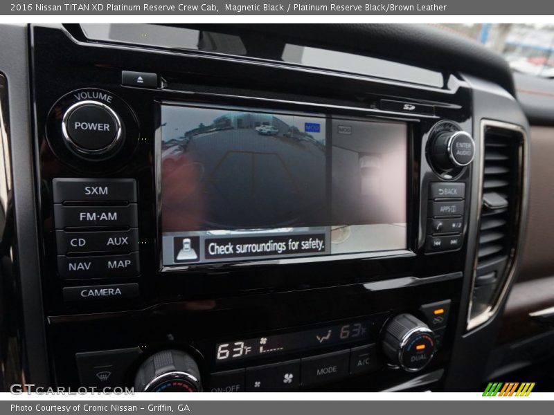 Magnetic Black / Platinum Reserve Black/Brown Leather 2016 Nissan TITAN XD Platinum Reserve Crew Cab