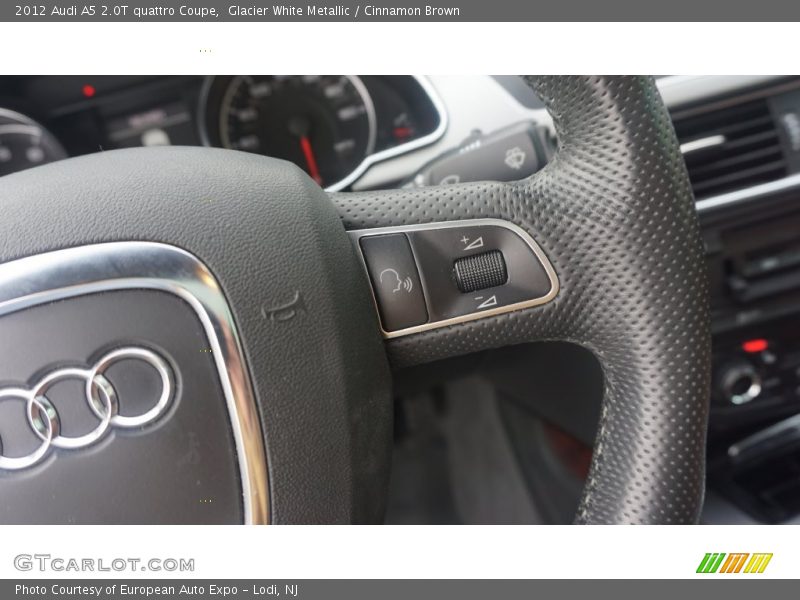 Glacier White Metallic / Cinnamon Brown 2012 Audi A5 2.0T quattro Coupe