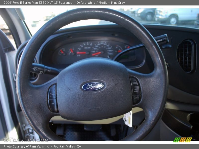 Oxford White / Medium Flint Grey 2006 Ford E Series Van E350 XLT 15 Passenger