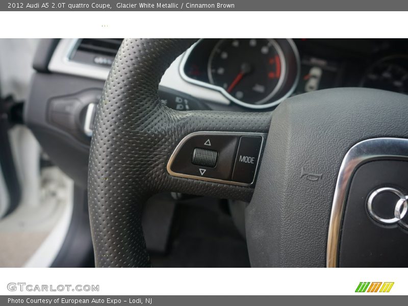 Glacier White Metallic / Cinnamon Brown 2012 Audi A5 2.0T quattro Coupe