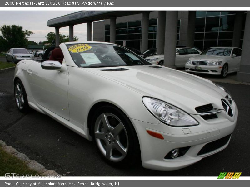 Arctic White / Red 2008 Mercedes-Benz SLK 350 Roadster