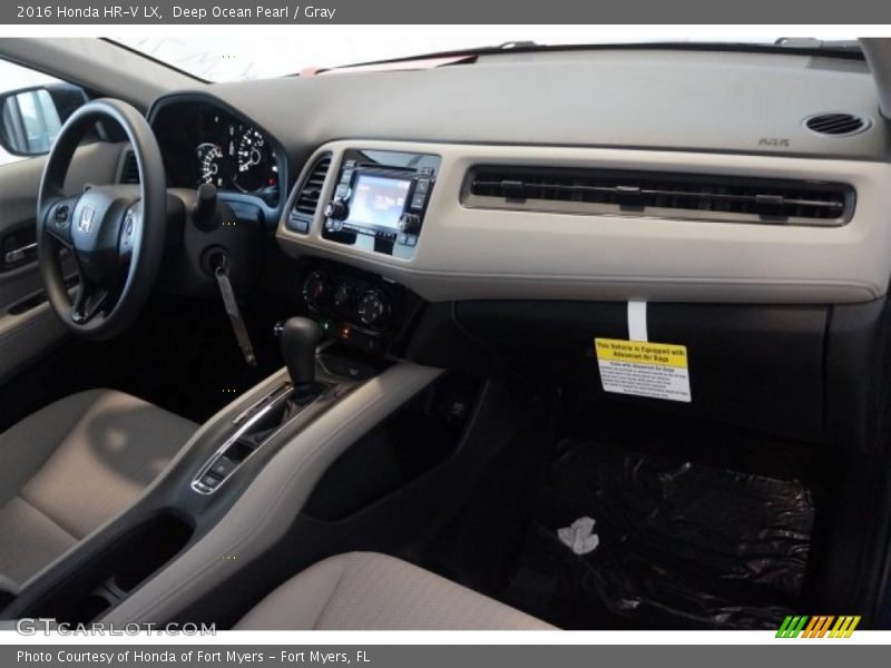 Deep Ocean Pearl / Gray 2016 Honda HR-V LX