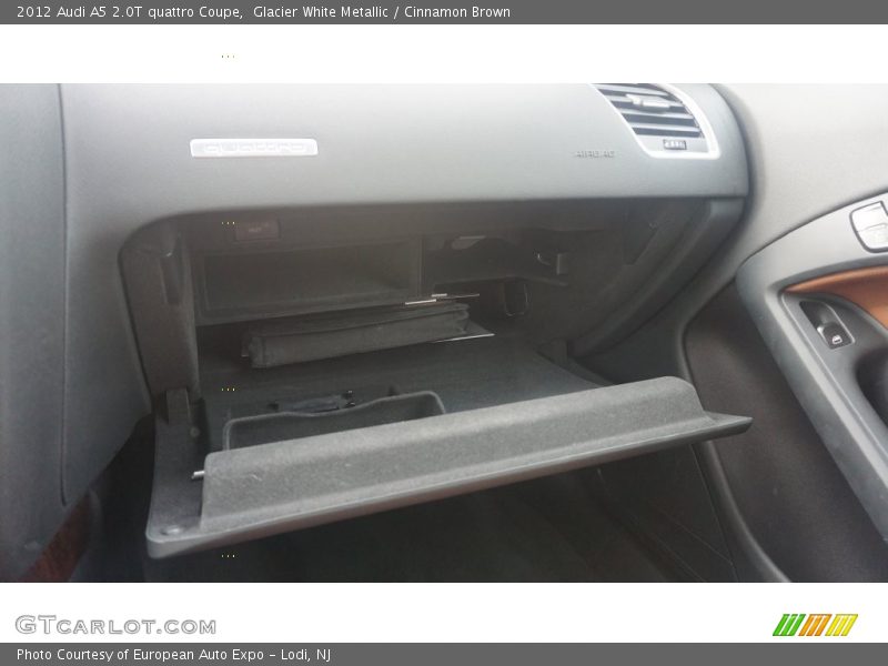 Glacier White Metallic / Cinnamon Brown 2012 Audi A5 2.0T quattro Coupe