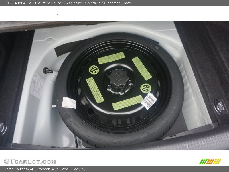 Glacier White Metallic / Cinnamon Brown 2012 Audi A5 2.0T quattro Coupe
