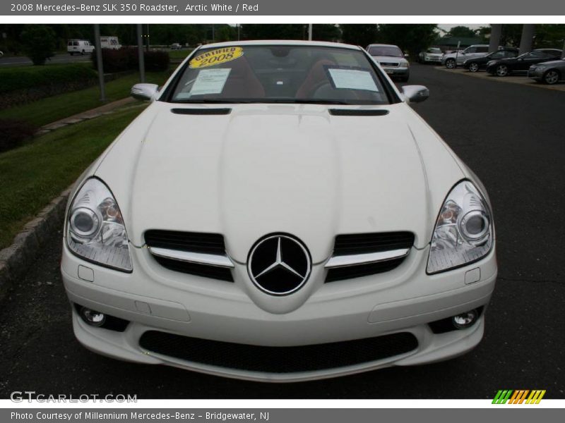 Arctic White / Red 2008 Mercedes-Benz SLK 350 Roadster