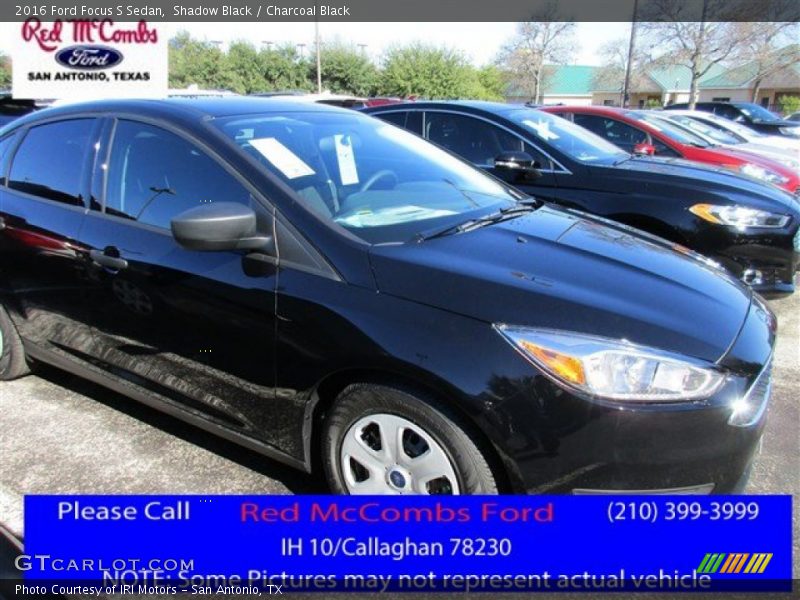 Shadow Black / Charcoal Black 2016 Ford Focus S Sedan
