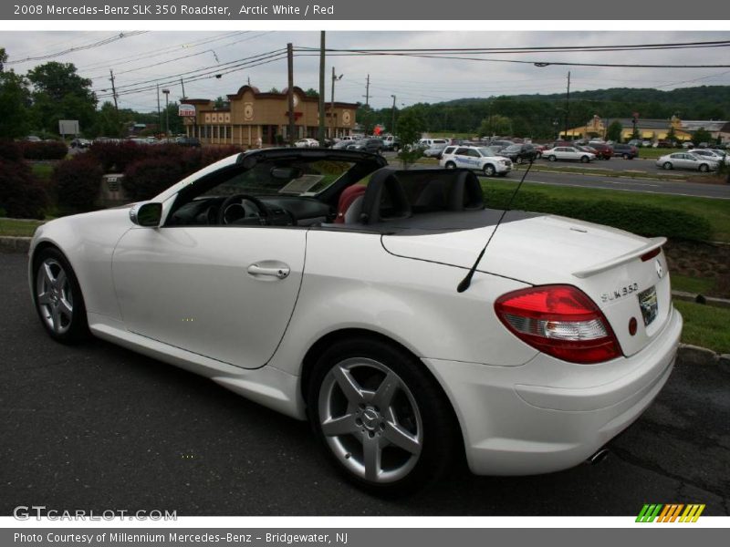 Arctic White / Red 2008 Mercedes-Benz SLK 350 Roadster