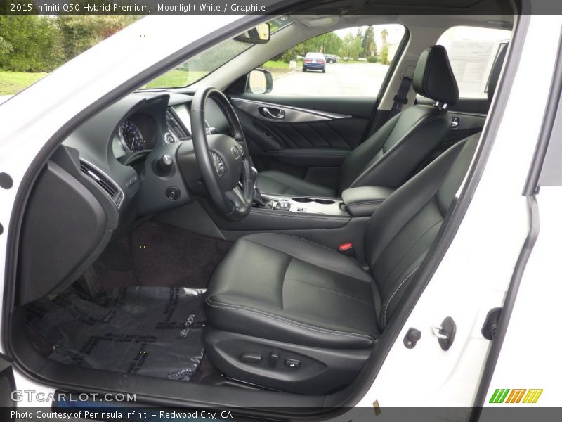 Front Seat of 2015 Q50 Hybrid Premium