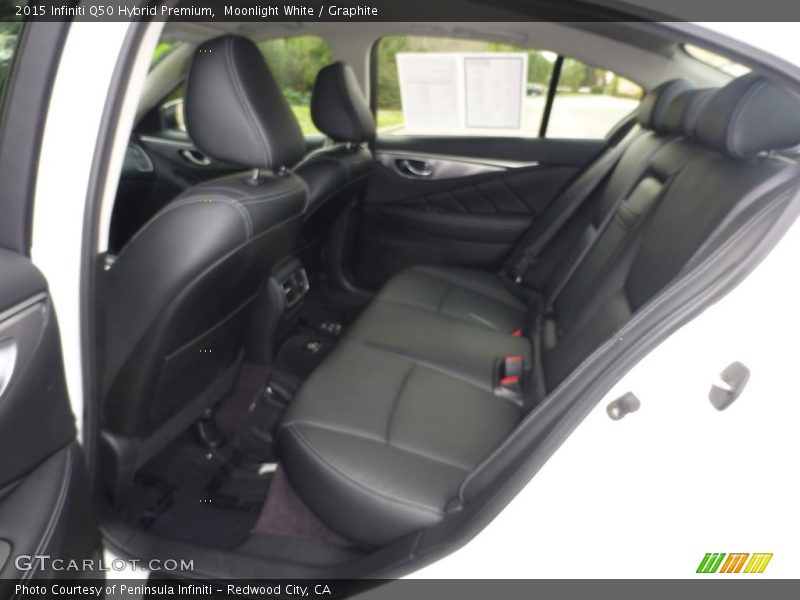 Moonlight White / Graphite 2015 Infiniti Q50 Hybrid Premium
