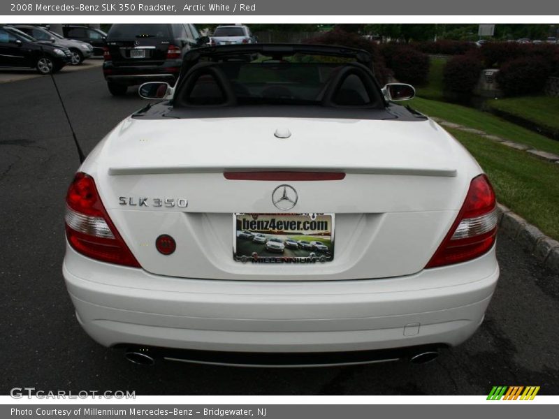 Arctic White / Red 2008 Mercedes-Benz SLK 350 Roadster