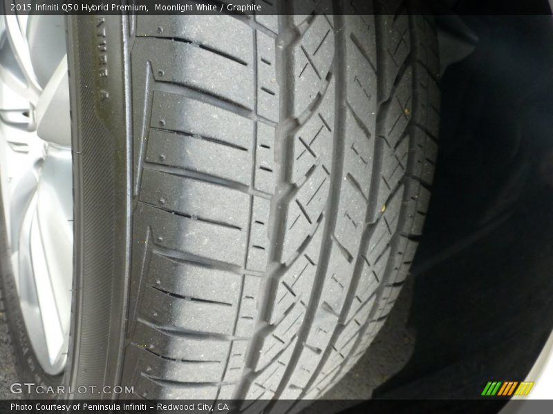 Moonlight White / Graphite 2015 Infiniti Q50 Hybrid Premium