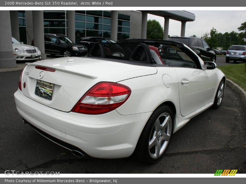 Arctic White / Red 2008 Mercedes-Benz SLK 350 Roadster