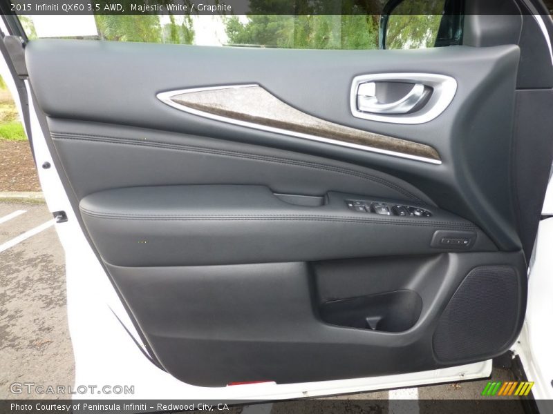 Majestic White / Graphite 2015 Infiniti QX60 3.5 AWD