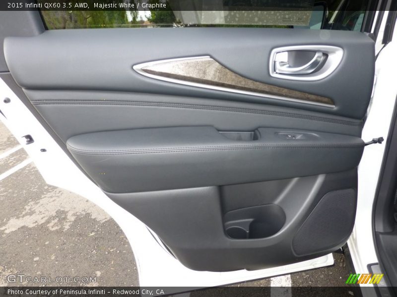Majestic White / Graphite 2015 Infiniti QX60 3.5 AWD