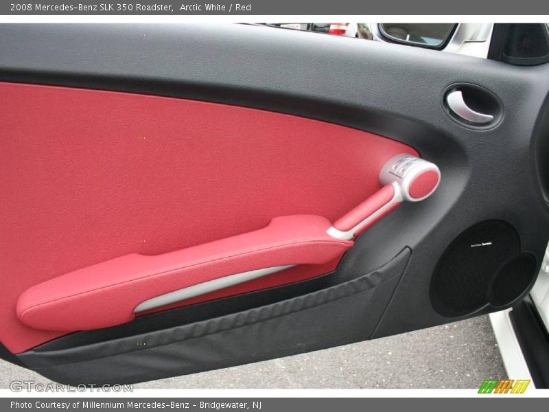 Arctic White / Red 2008 Mercedes-Benz SLK 350 Roadster