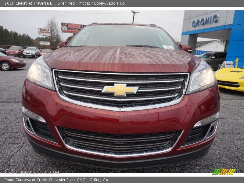 Siren Red Tintcoat / Ebony/Saddle Up 2016 Chevrolet Traverse LT