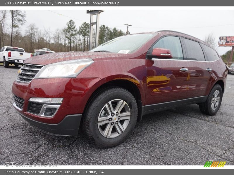 Siren Red Tintcoat / Ebony/Saddle Up 2016 Chevrolet Traverse LT