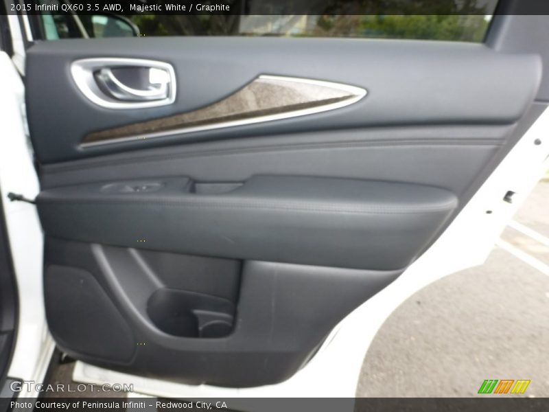 Majestic White / Graphite 2015 Infiniti QX60 3.5 AWD