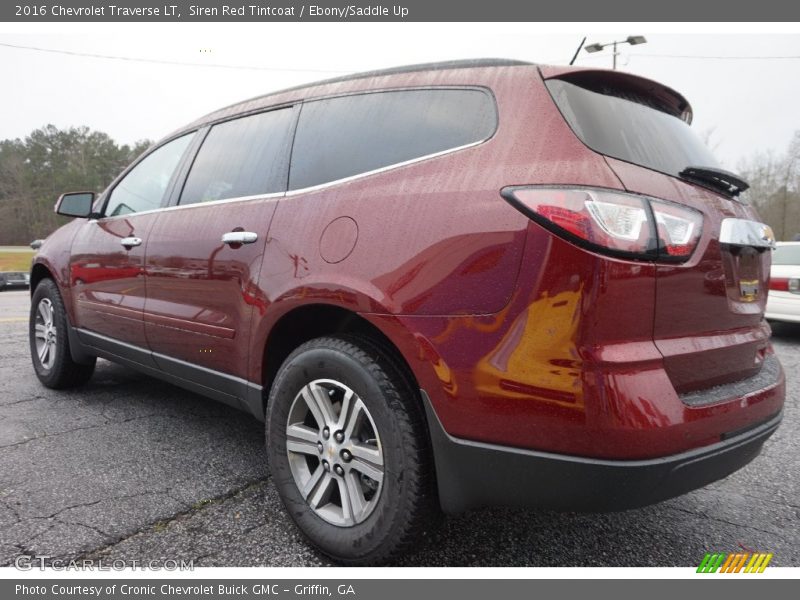 Siren Red Tintcoat / Ebony/Saddle Up 2016 Chevrolet Traverse LT