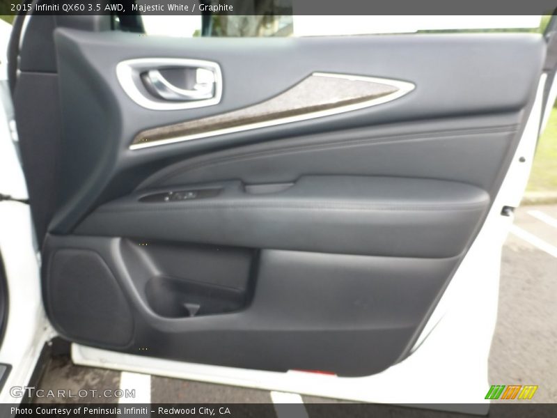 Majestic White / Graphite 2015 Infiniti QX60 3.5 AWD