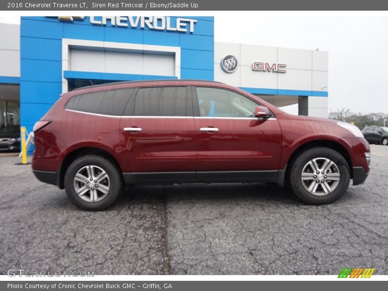 Siren Red Tintcoat / Ebony/Saddle Up 2016 Chevrolet Traverse LT